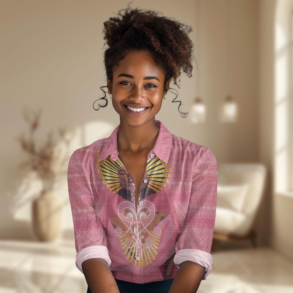 Afro Vodou Erzulie Freda Goddess Women Casual Shirt