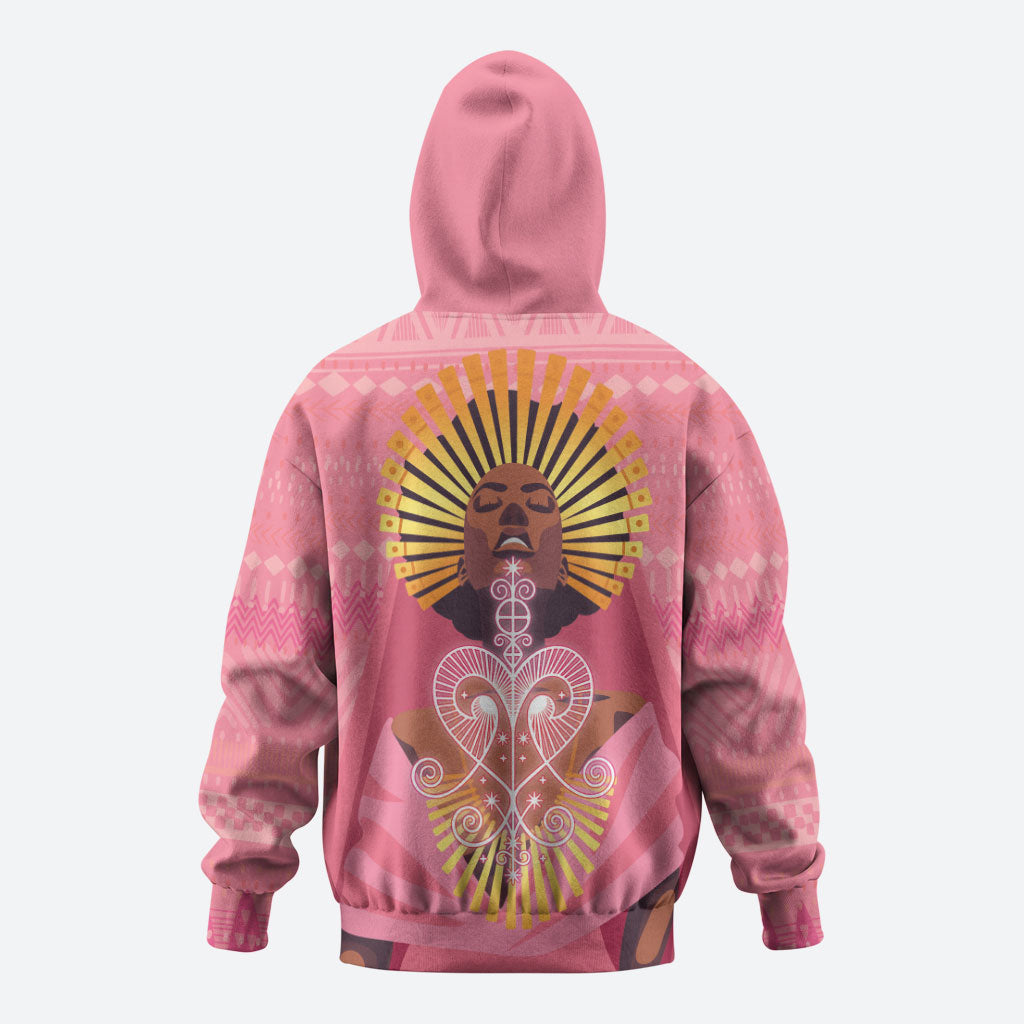 Afro Vodou Erzulie Freda Goddess Zip Hoodie