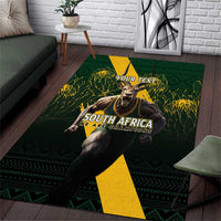 Personalised South Africa Rugby Area Rug Proud Bokke We Are Champions LT7 - Wonder Print Shop