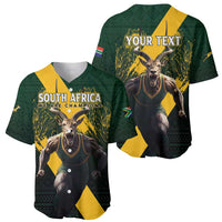 Personalised South Africa Rugby Baseball Jersey Proud Bokke We Are Champions LT7 - Wonder Print Shop