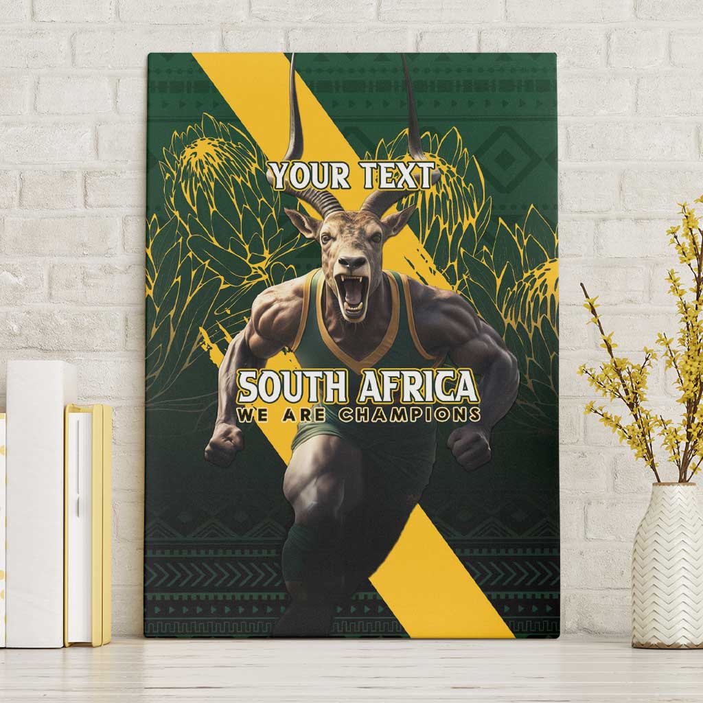 Personalised South Africa Rugby Canvas Wall Art Proud Bokke We Are Champions LT7 - Wonder Print Shop