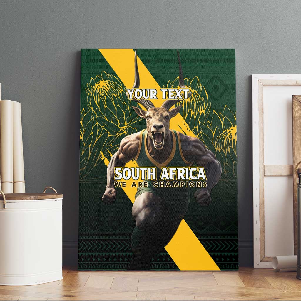 Personalised South Africa Rugby Canvas Wall Art Proud Bokke We Are Champions LT7 - Wonder Print Shop