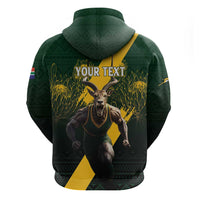 Personalised South Africa Rugby Hoodie Proud Bokke We Are Champions - Wonder Print Shop