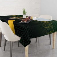 Personalised South Africa Rugby Tablecloth Proud Bokke We Are Champions - Wonder Print Shop