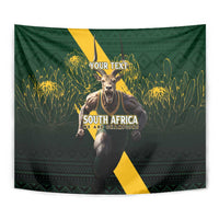 Personalised South Africa Rugby Tapestry Proud Bokke We Are Champions - Wonder Print Shop