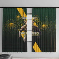 Personalised South Africa Rugby Window Curtain Proud Bokke We Are Champions - Wonder Print Shop