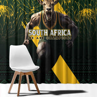 Personalised South Africa Rugby Window Curtain Proud Bokke We Are Champions - Wonder Print Shop