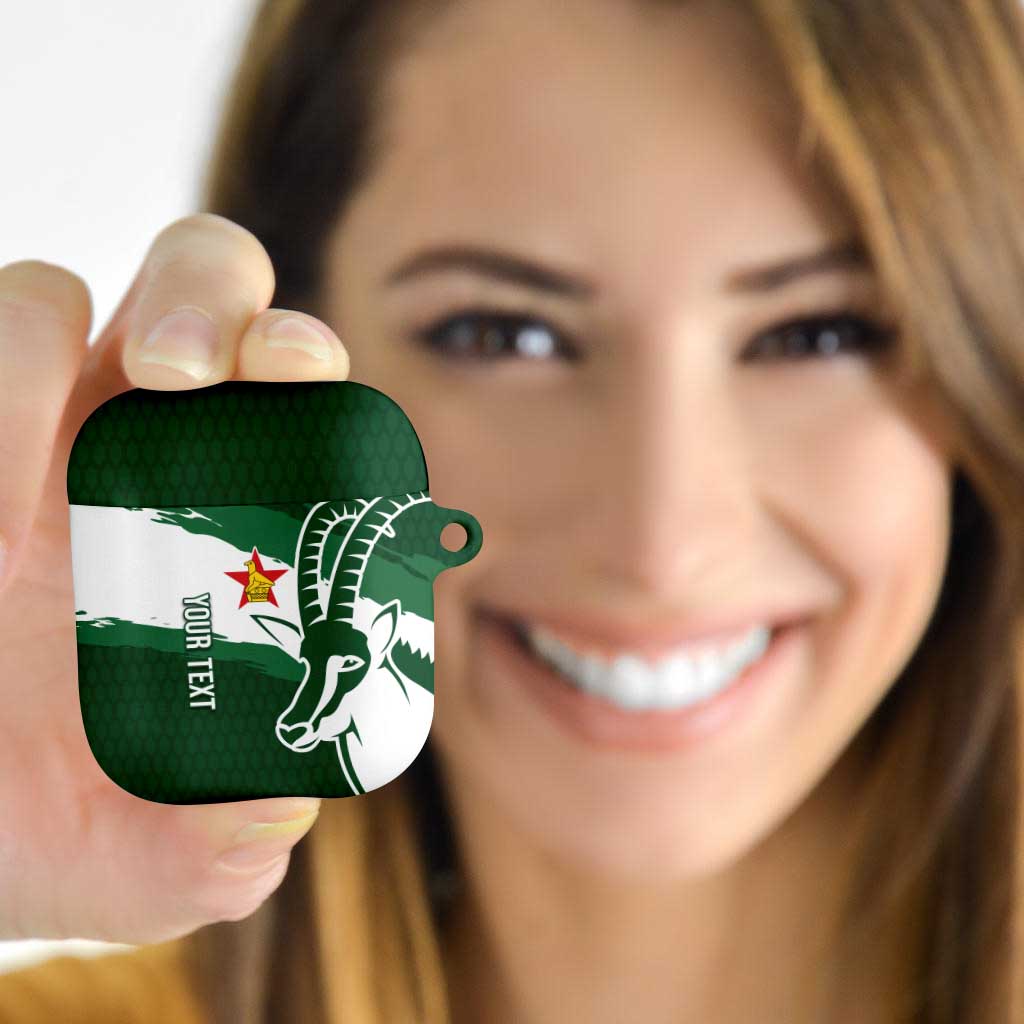 Zimbabwe Rugby Personalized Grunge AirPods Case GO Sables - Wonder Print Shop