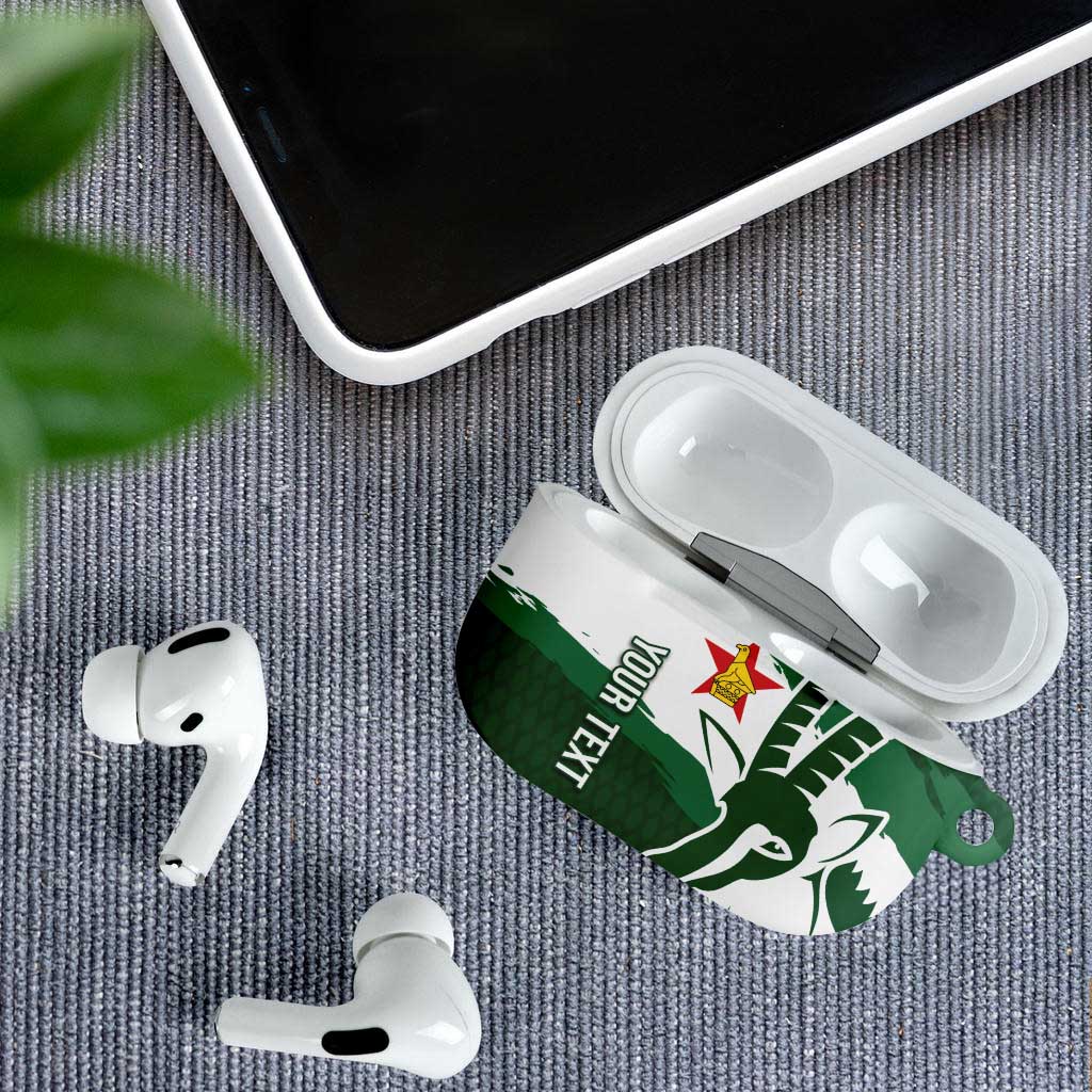 Zimbabwe Rugby Personalized Grunge AirPods Case GO Sables - Wonder Print Shop