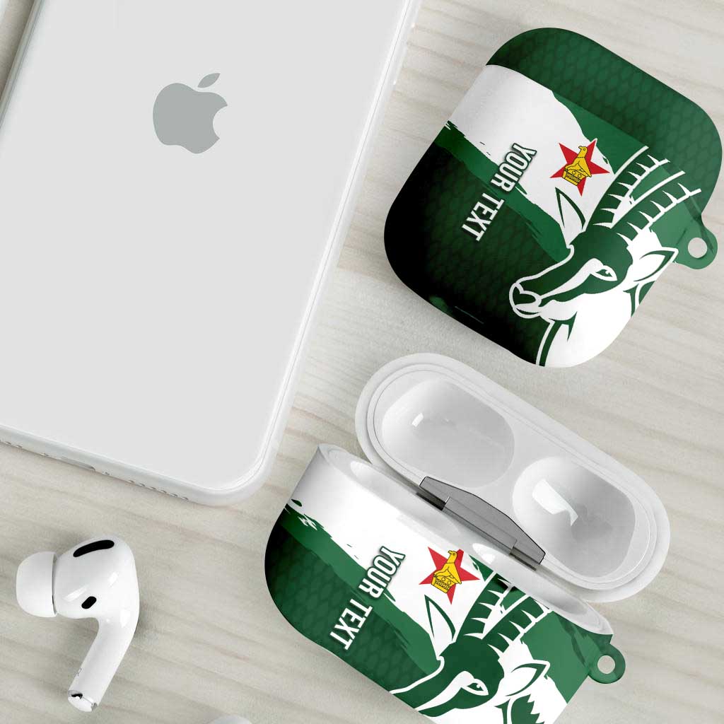 Zimbabwe Rugby Personalized Grunge AirPods Case GO Sables - Wonder Print Shop