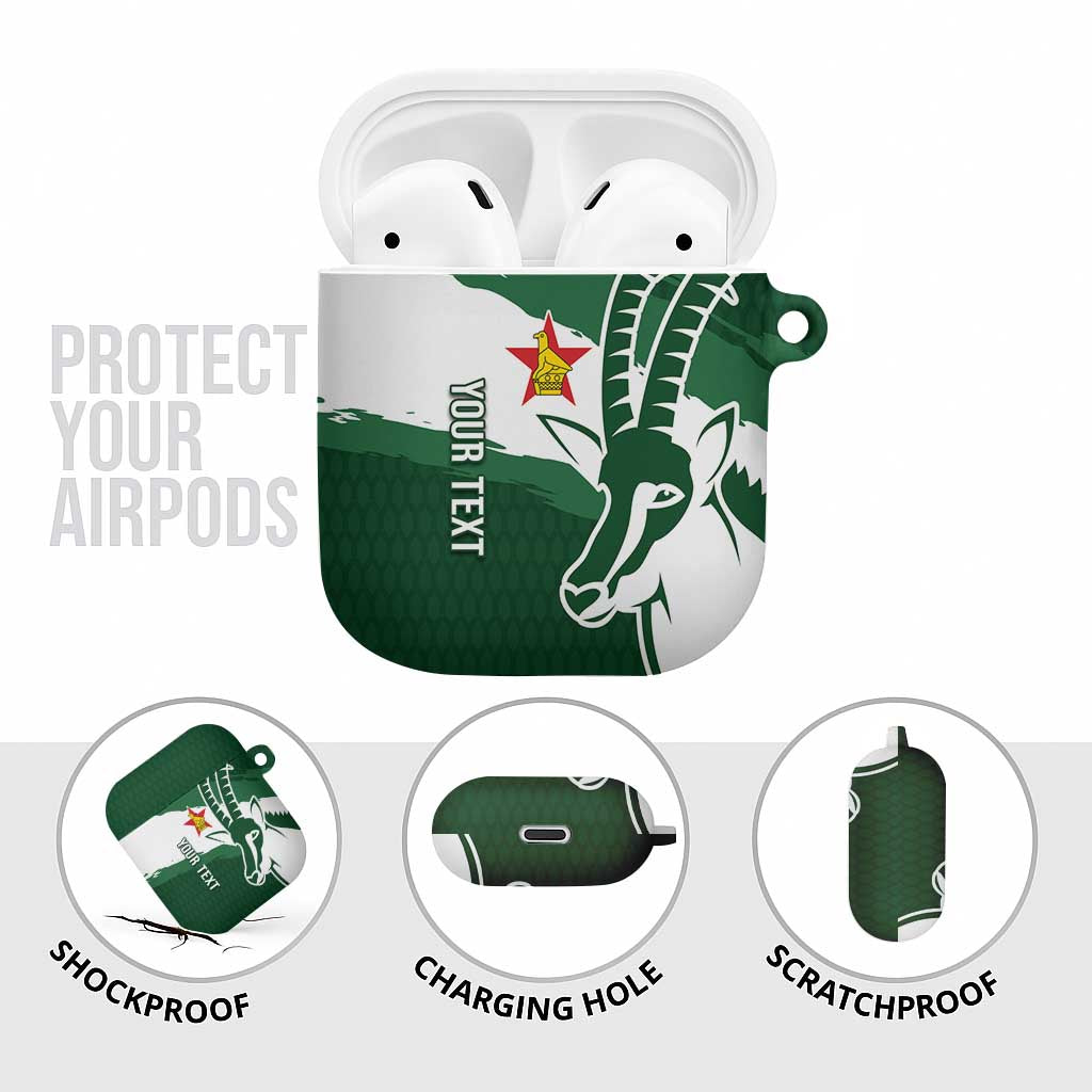 Zimbabwe Rugby Personalized Grunge AirPods Case GO Sables - Wonder Print Shop