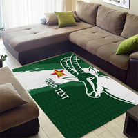 Zimbabwe Rugby Personalized Grunge Area Rug GO Sables - Wonder Print Shop