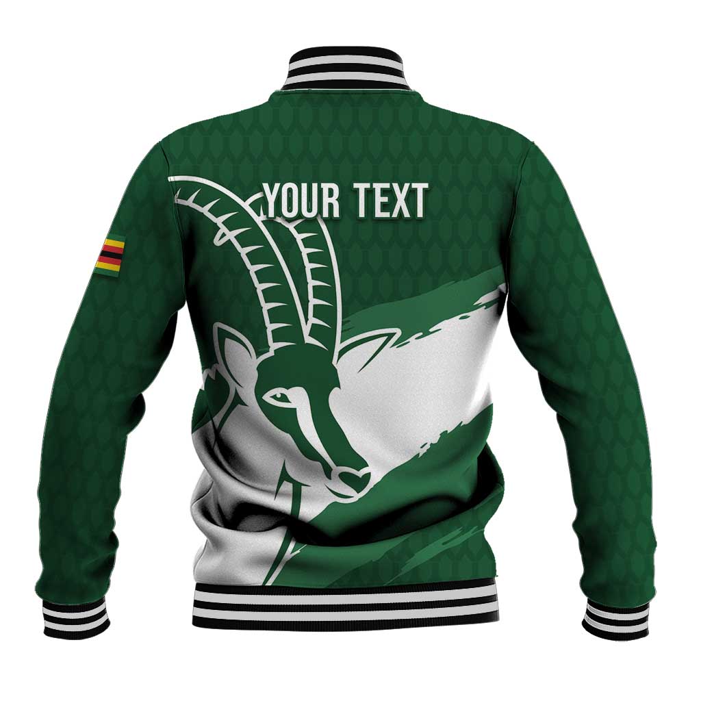 Zimbabwe Rugby Personalized Grunge Baseball Jacket GO Sables - Wonder Print Shop