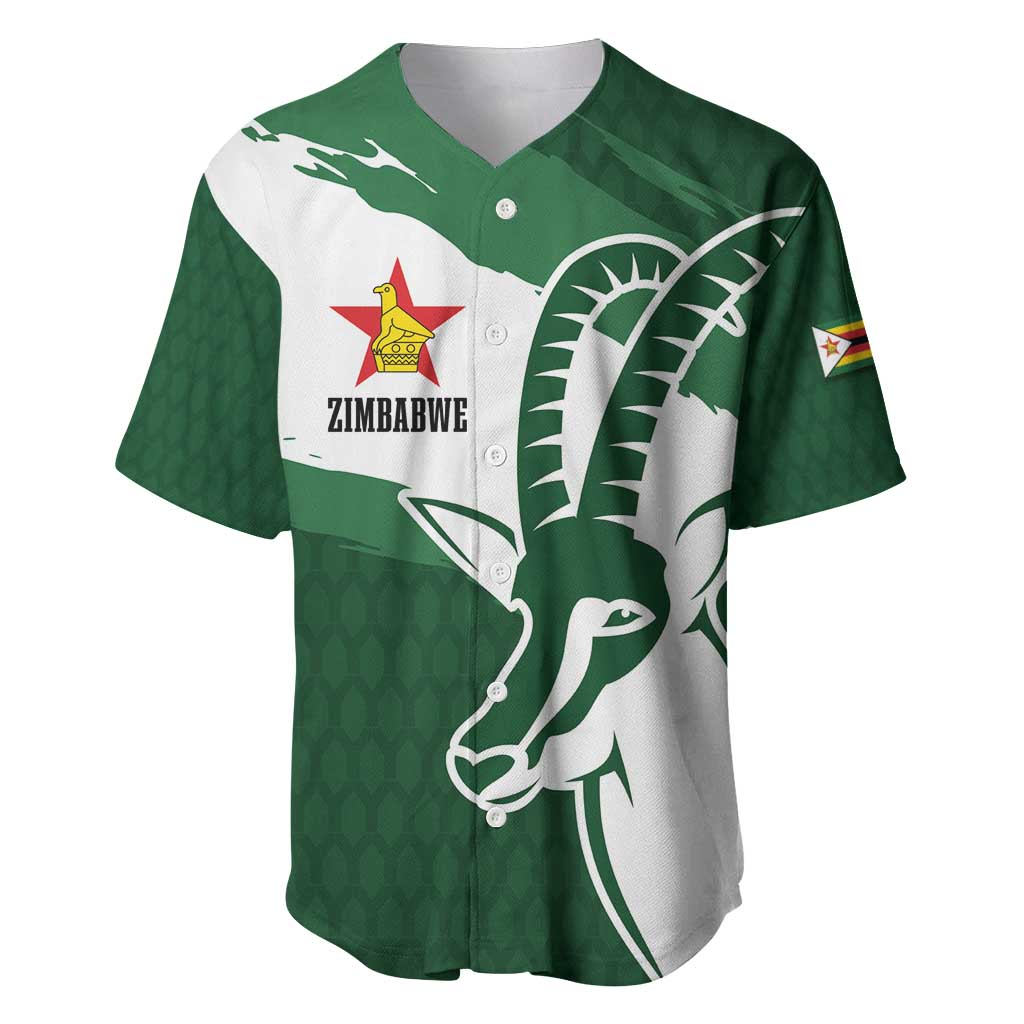 Zimbabwe Rugby Personalized Grunge Baseball Jersey GO Sables - Wonder Print Shop
