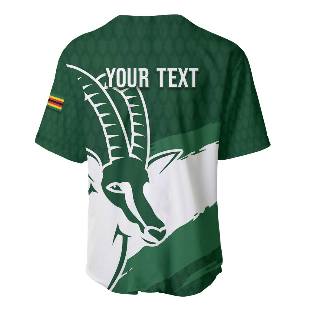 Zimbabwe Rugby Personalized Grunge Baseball Jersey GO Sables - Wonder Print Shop