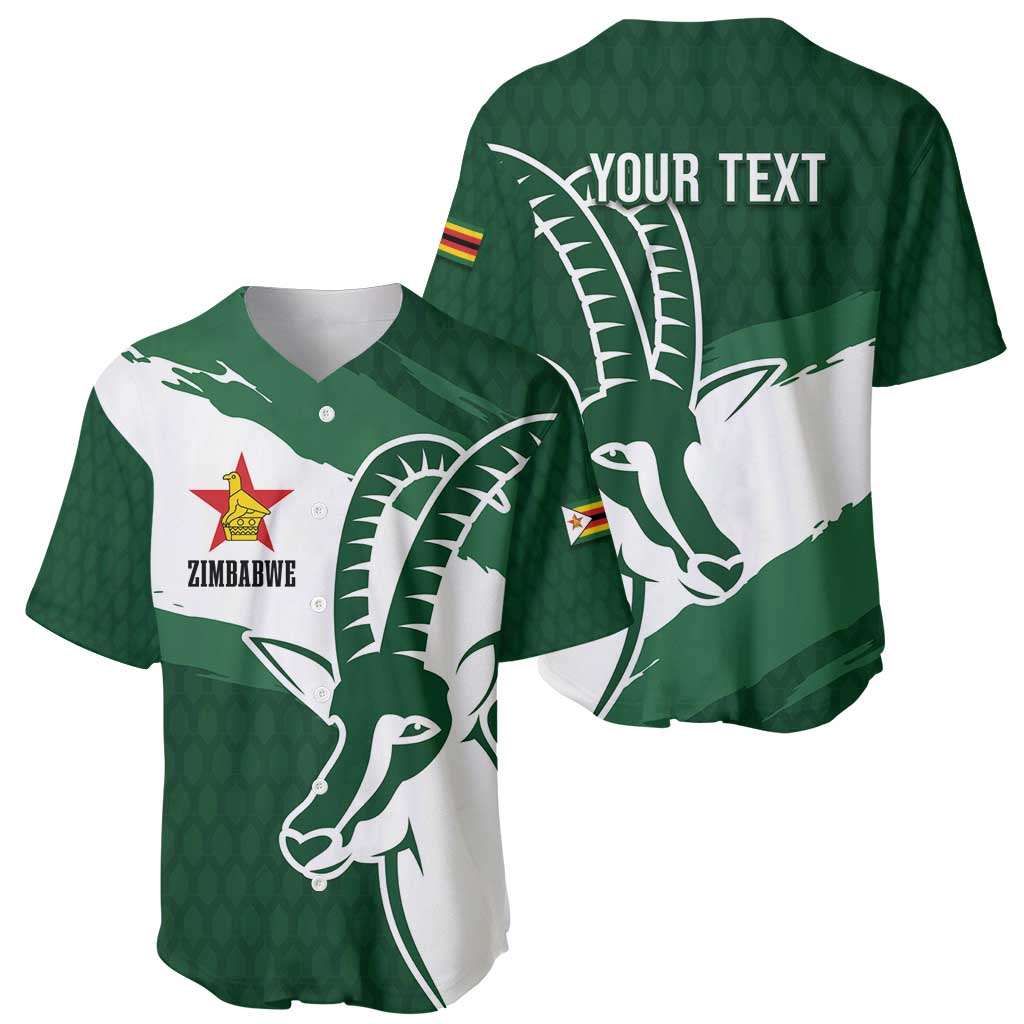 Zimbabwe Rugby Personalized Grunge Baseball Jersey GO Sables - Wonder Print Shop