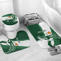 Zimbabwe Rugby Personalized Grunge Bathroom Set GO Sables - Wonder Print Shop