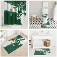 Zimbabwe Rugby Personalized Grunge Bathroom Set GO Sables - Wonder Print Shop