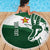 Zimbabwe Rugby Personalized Grunge Beach Blanket GO Sables - Wonder Print Shop