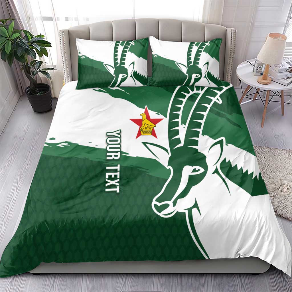 Zimbabwe Rugby Personalized Grunge Bedding Set GO Sables - Wonder Print Shop