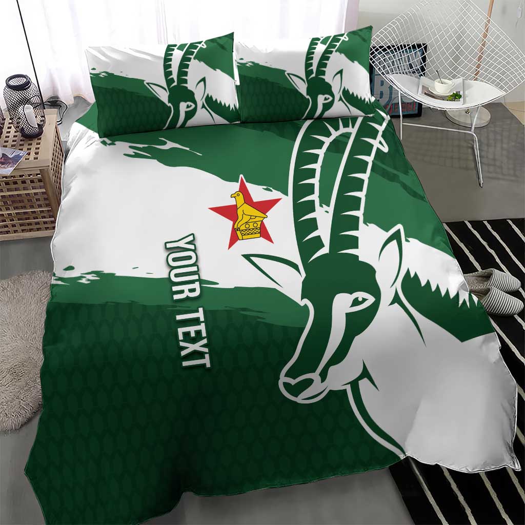 Zimbabwe Rugby Personalized Grunge Bedding Set GO Sables - Wonder Print Shop