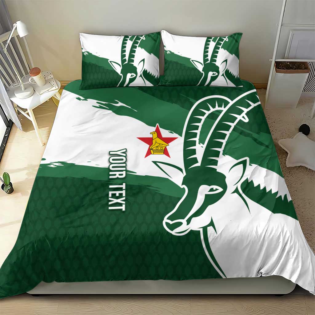 Zimbabwe Rugby Personalized Grunge Bedding Set GO Sables - Wonder Print Shop