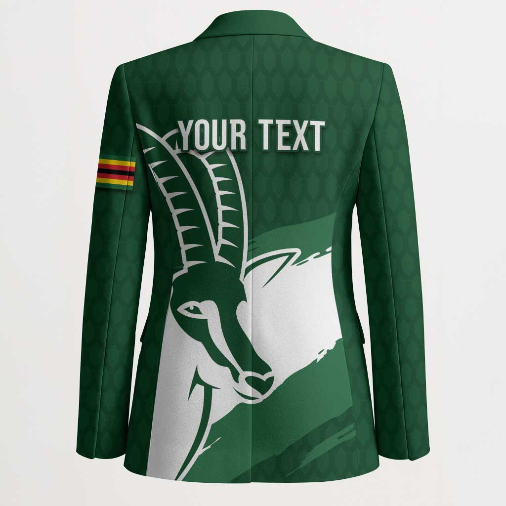 Zimbabwe Rugby Personalized Grunge Blazer GO Sables - Wonder Print Shop