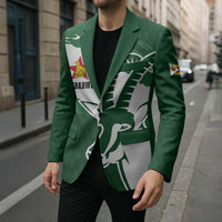 Zimbabwe Rugby Personalized Grunge Blazer GO Sables - Wonder Print Shop