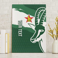 Zimbabwe Rugby Personalized Grunge Canvas Wall Art GO Sables - Wonder Print Shop