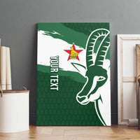 Zimbabwe Rugby Personalized Grunge Canvas Wall Art GO Sables - Wonder Print Shop