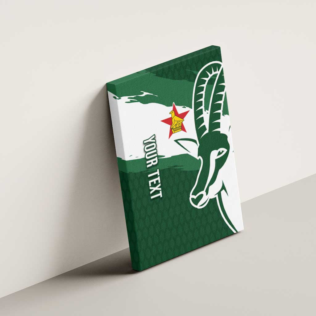 Zimbabwe Rugby Personalized Grunge Canvas Wall Art GO Sables - Wonder Print Shop