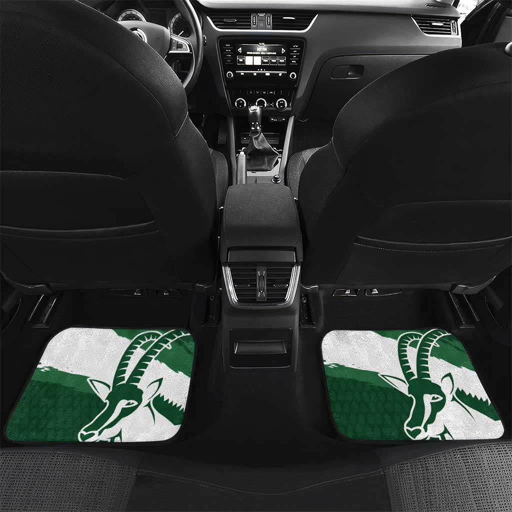Zimbabwe Rugby Personalized Grunge Car Mats GO Sables - Wonder Print Shop