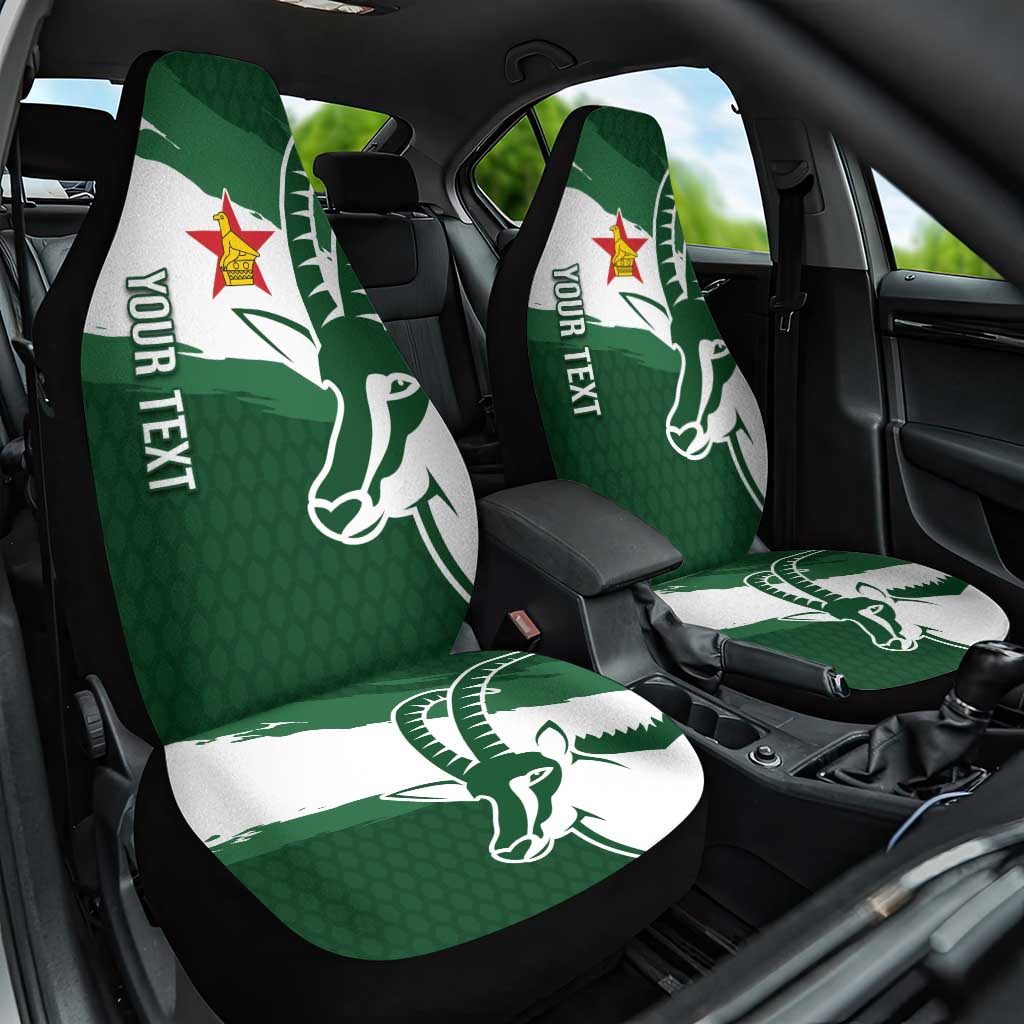 Zimbabwe Rugby Personalized Grunge Car Seat Cover GO Sables - Wonder Print Shop