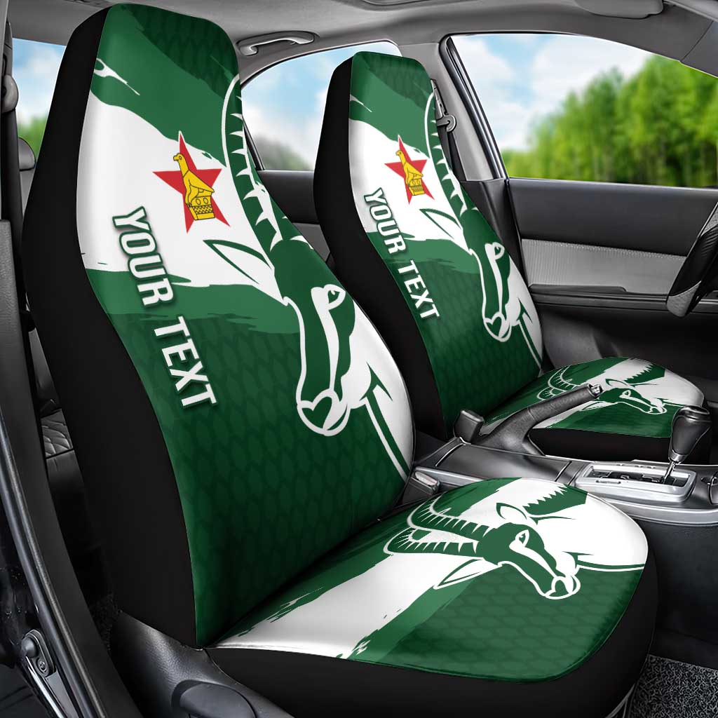 Zimbabwe Rugby Personalized Grunge Car Seat Cover GO Sables - Wonder Print Shop