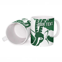 Zimbabwe Rugby Personalized Grunge Ceramic Mug GO Sables - Wonder Print Shop