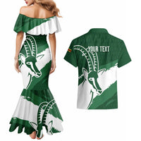 Zimbabwe Rugby Personalized Grunge Couples Matching Mermaid Dress and Hawaiian Shirt GO Sables - Wonder Print Shop