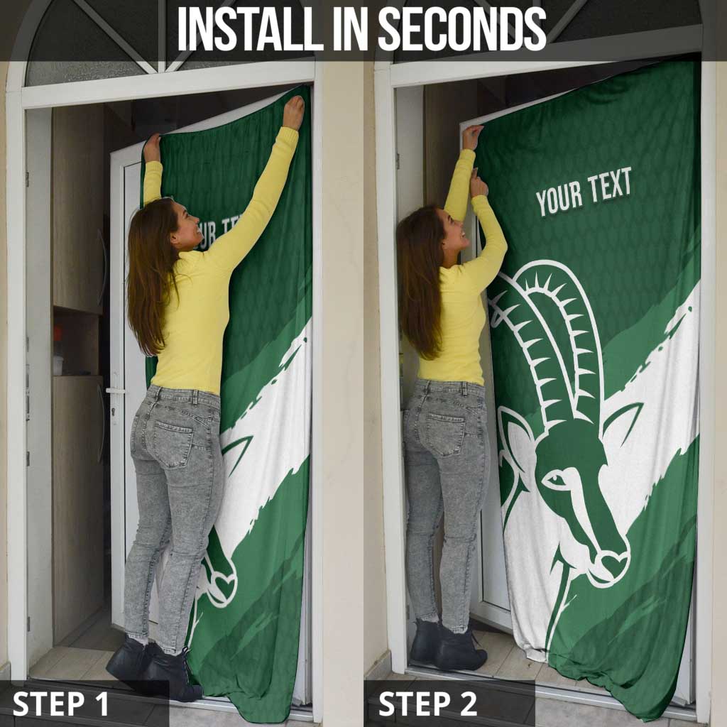 Zimbabwe Rugby Personalized Grunge Door Cover GO Sables - Wonder Print Shop