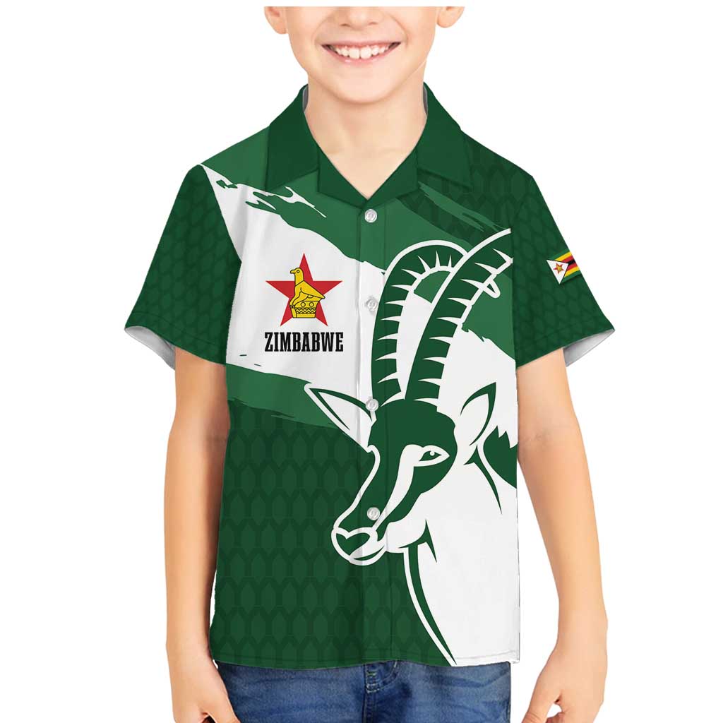 Zimbabwe Rugby Personalized Grunge Family Matching Mermaid Dress and Hawaiian Shirt GO Sables - Wonder Print Shop