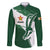 Zimbabwe Rugby Personalized Grunge Family Matching Off The Shoulder Long Sleeve Dress and Hawaiian Shirt GO Sables - Wonder Print Shop
