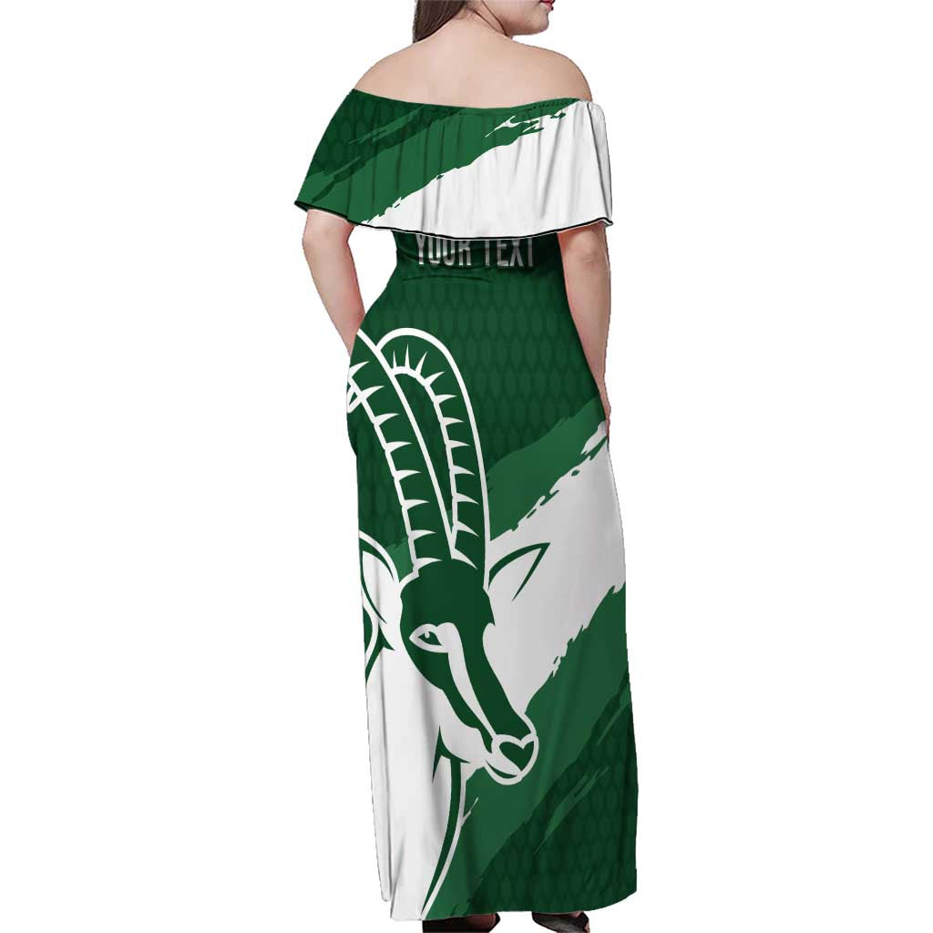 Zimbabwe Rugby Personalized Grunge Family Matching Off Shoulder Maxi Dress and Hawaiian Shirt GO Sables - Wonder Print Shop