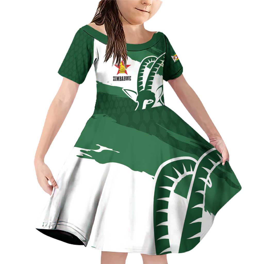 Zimbabwe Rugby Personalized Grunge Family Matching Off Shoulder Short Dress and Hawaiian Shirt GO Sables - Wonder Print Shop