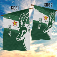 Zimbabwe Rugby Personalized Grunge Garden Flag GO Sables - Wonder Print Shop