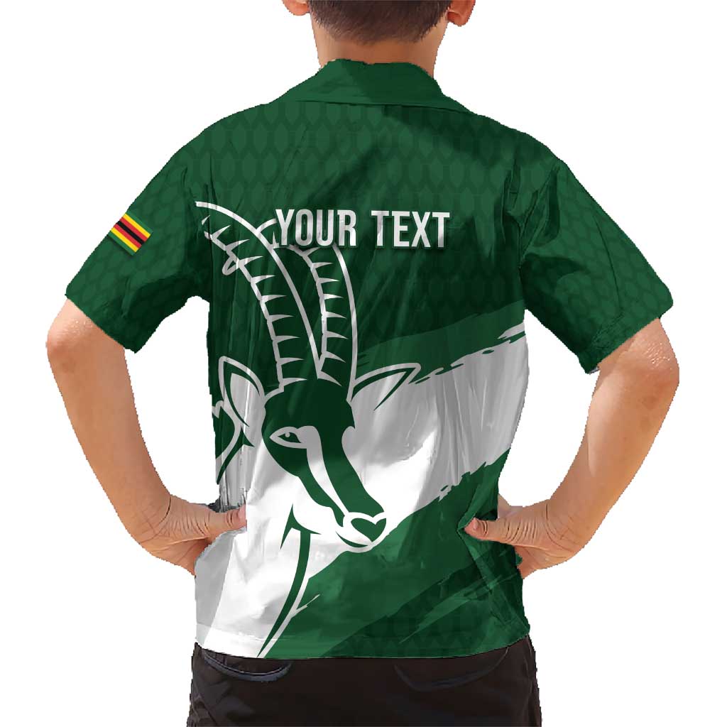 Zimbabwe Rugby Personalized Grunge Hawaiian Shirt GO Sables - Wonder Print Shop