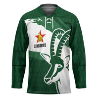 Zimbabwe Rugby Personalized Grunge Hockey Jersey GO Sables - Wonder Print Shop