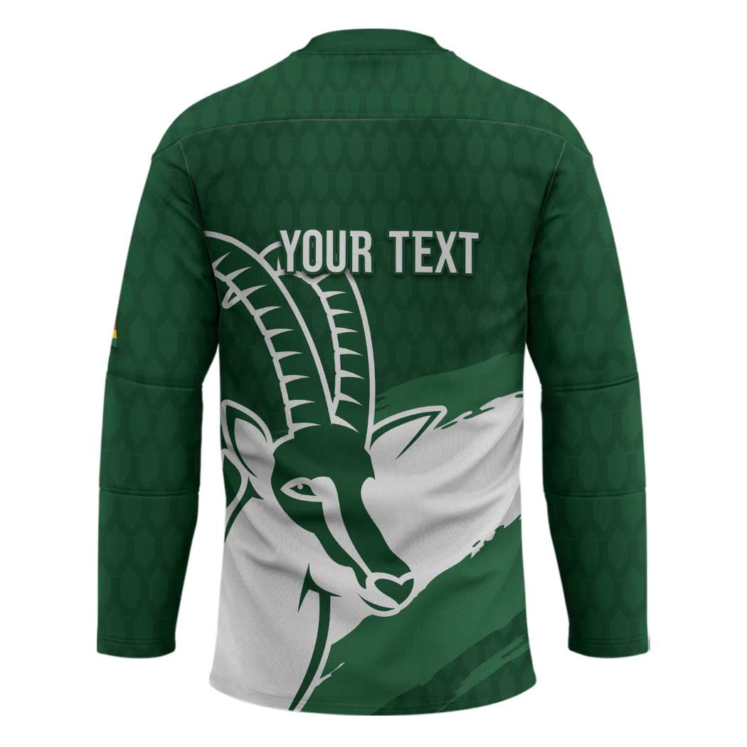 Zimbabwe Rugby Personalized Grunge Hockey Jersey GO Sables - Wonder Print Shop