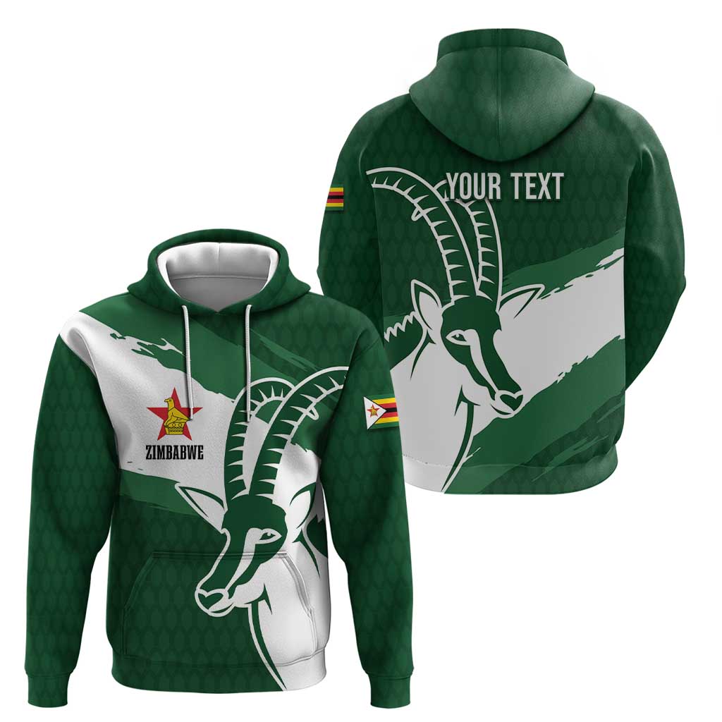 Zimbabwe Rugby Personalized Grunge Hoodie GO Sables - Wonder Print Shop