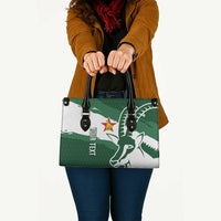 Zimbabwe Rugby Personalized Grunge Leather Bag GO Sables - Wonder Print Shop