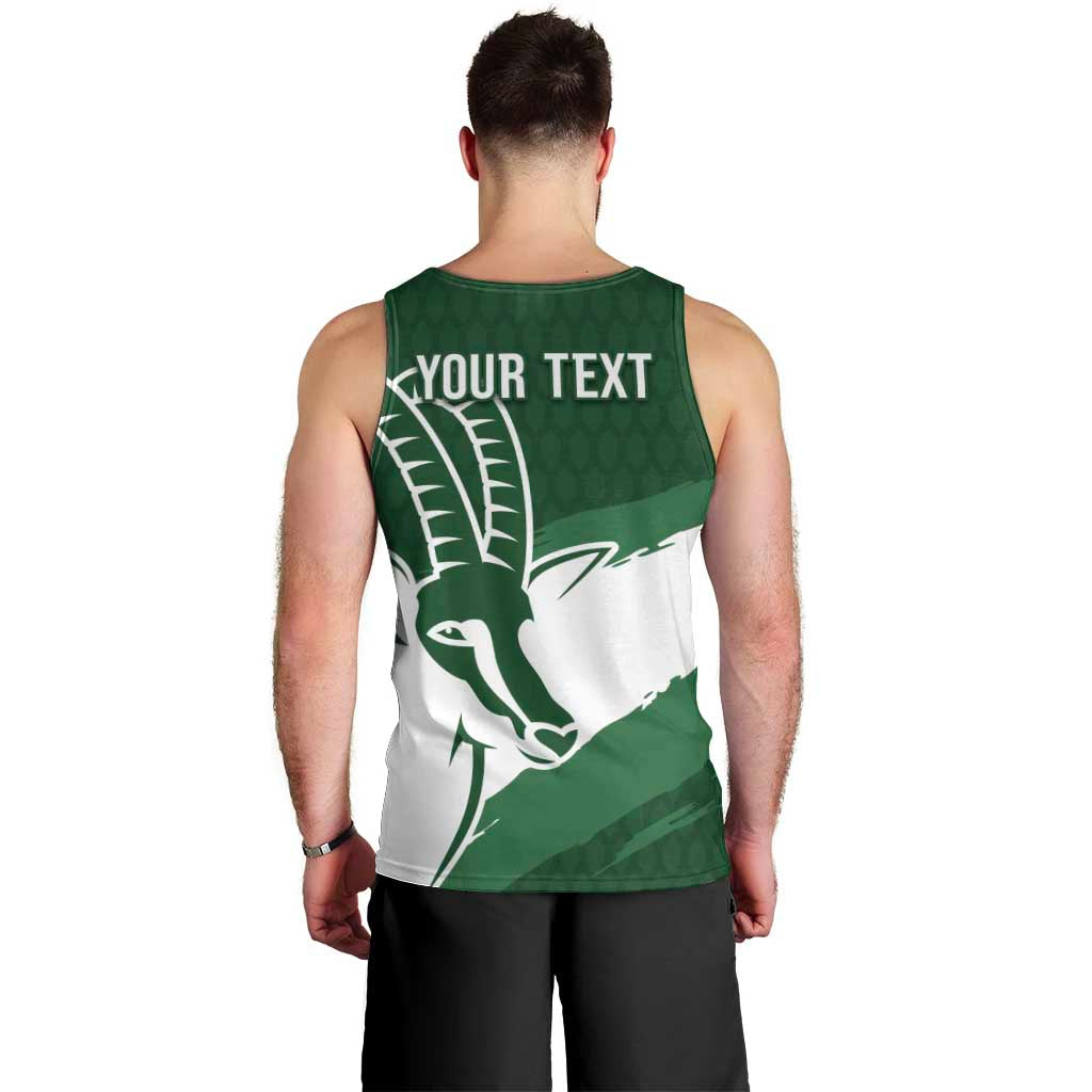 Zimbabwe Rugby Personalized Grunge Men Tank Top GO Sables - Wonder Print Shop
