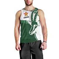 Zimbabwe Rugby Personalized Grunge Men Tank Top GO Sables - Wonder Print Shop