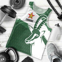 Zimbabwe Rugby Personalized Grunge Men Tank Top GO Sables - Wonder Print Shop